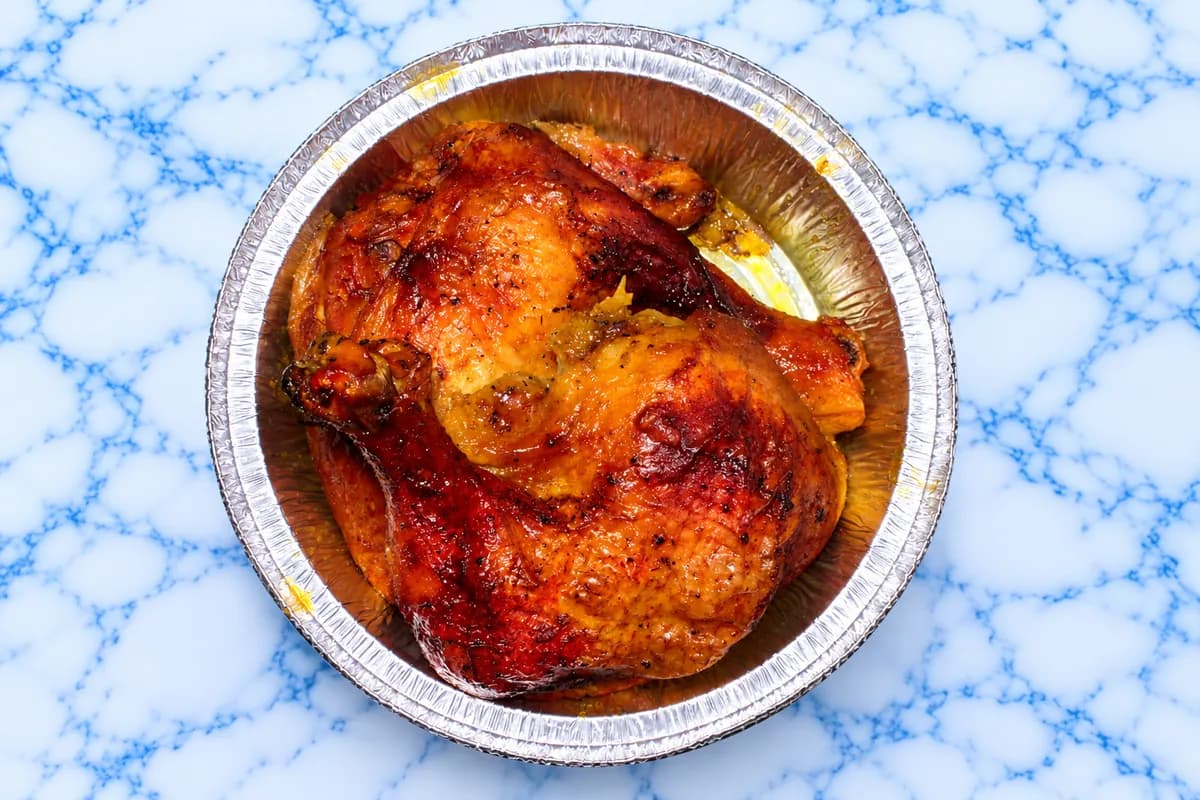 Baked chicken leg