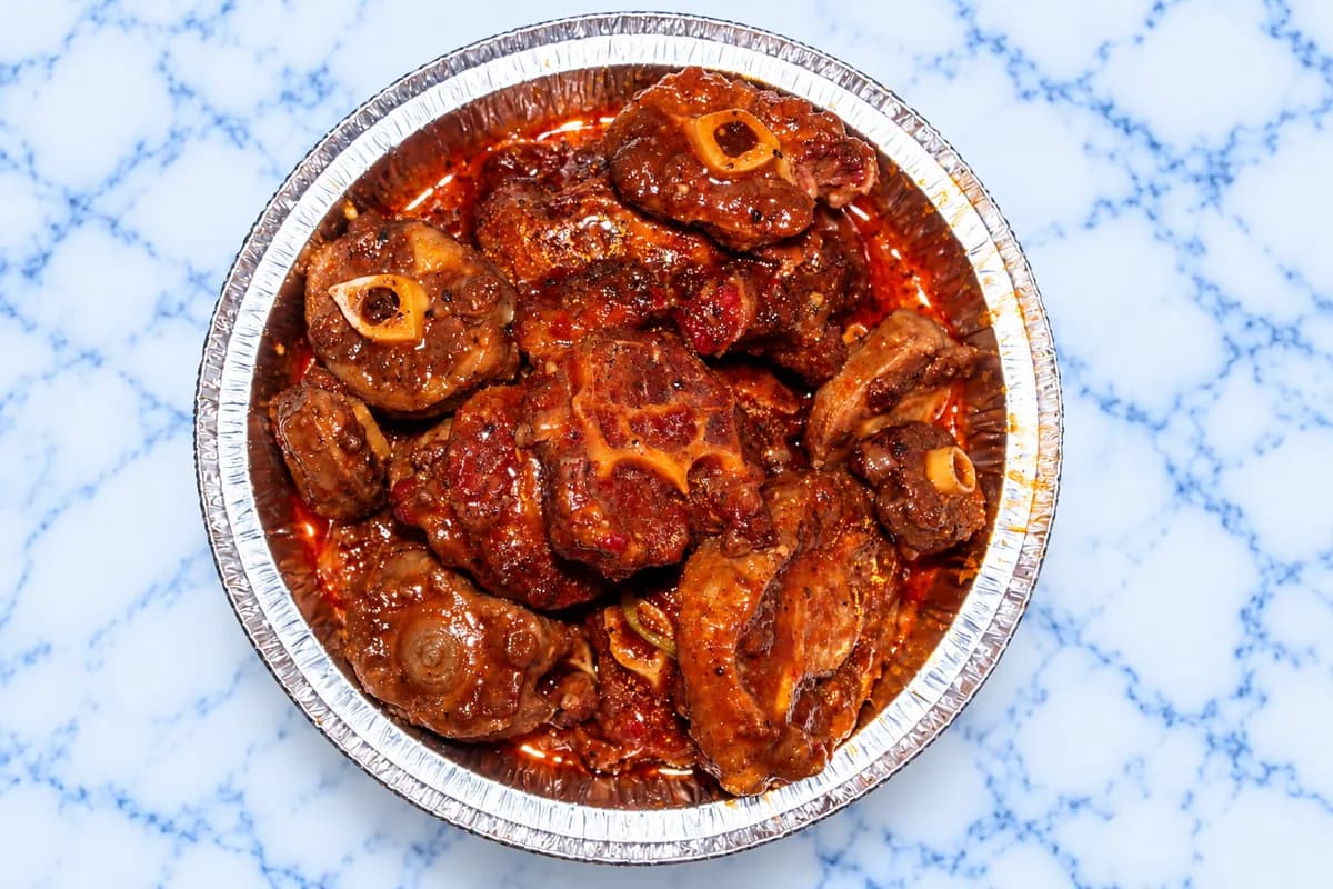 Stewed oxtail