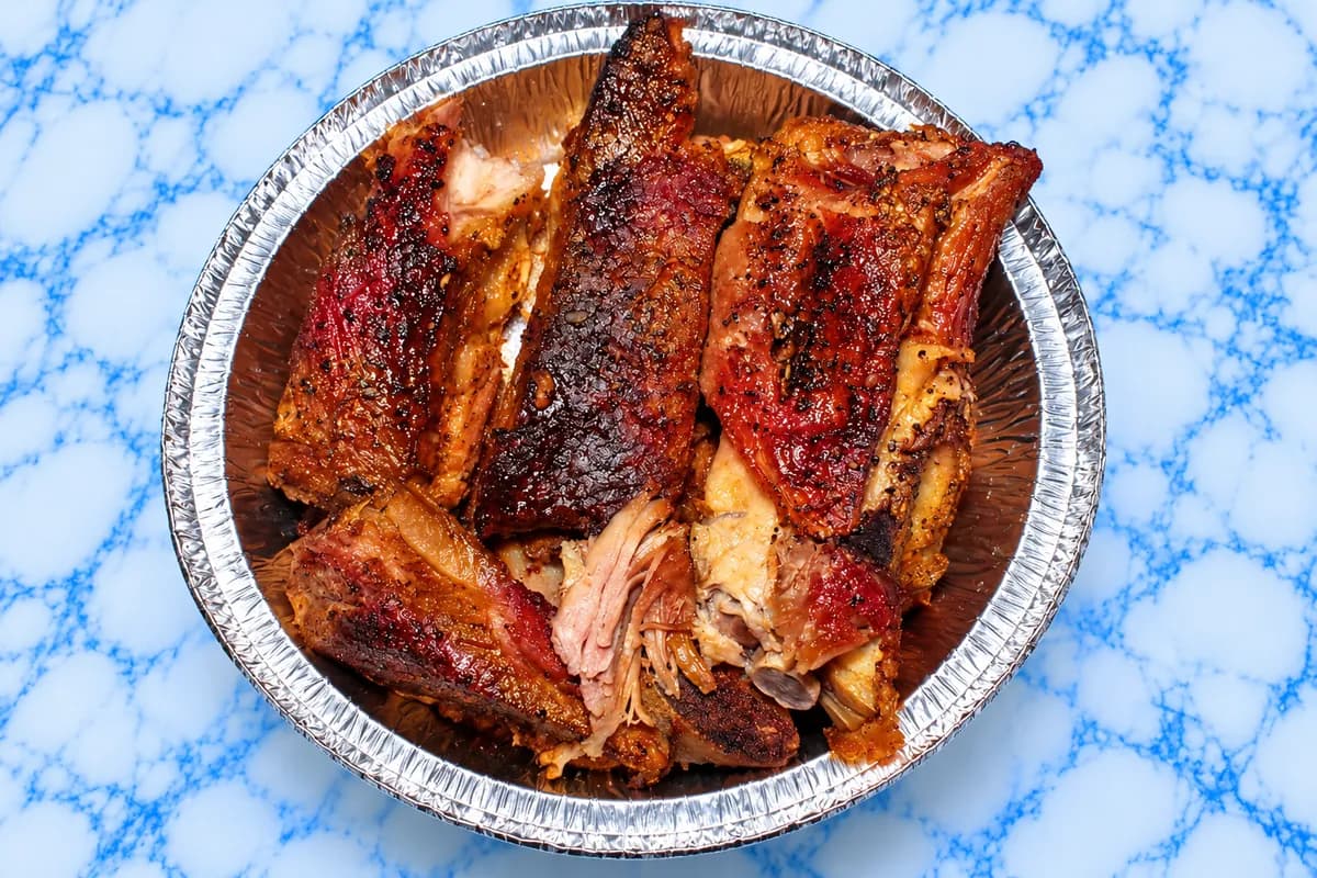 Baked pork ribs